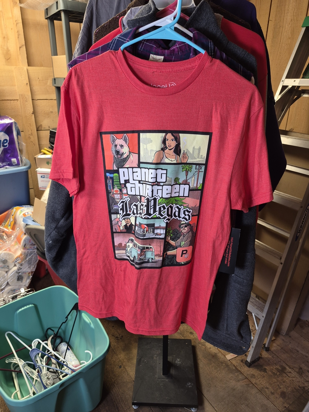 Las Vegas Graphic Tee - Red Bin 63